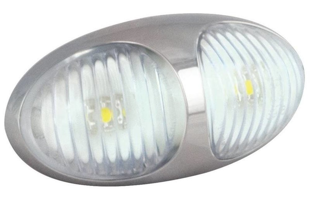LED Umrissleuchte weiß | 12-24V | 10cm. Kabel