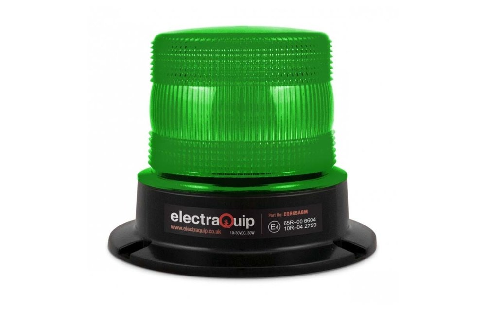 R65 LED-Blitz / Rundumleuchte Green | 10-30V |