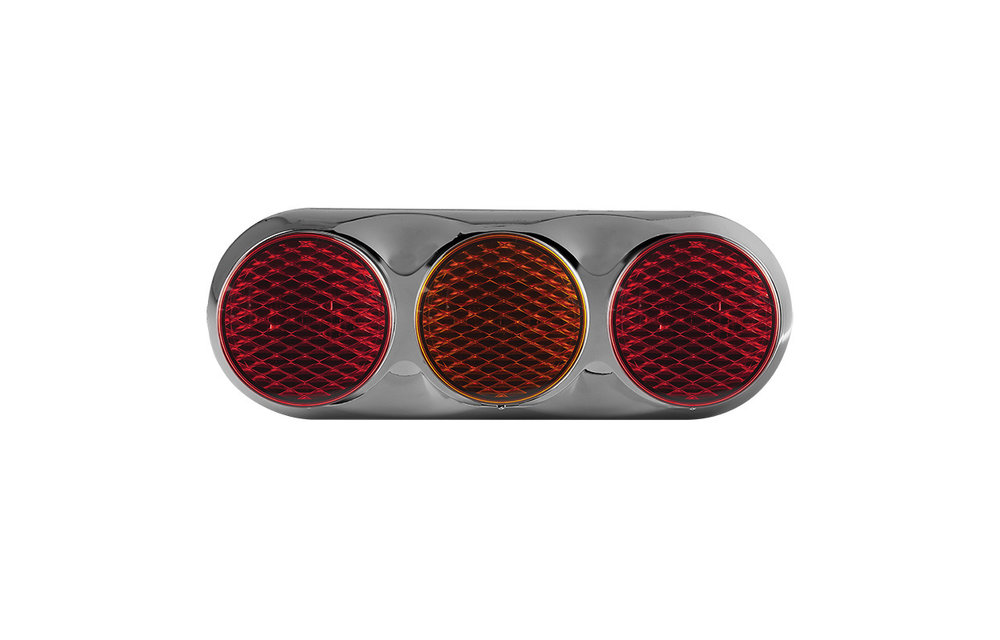 Kombination LED-Leuchte | 12v | Farbe | 30cm. Kabel (Farbe + Chrom)