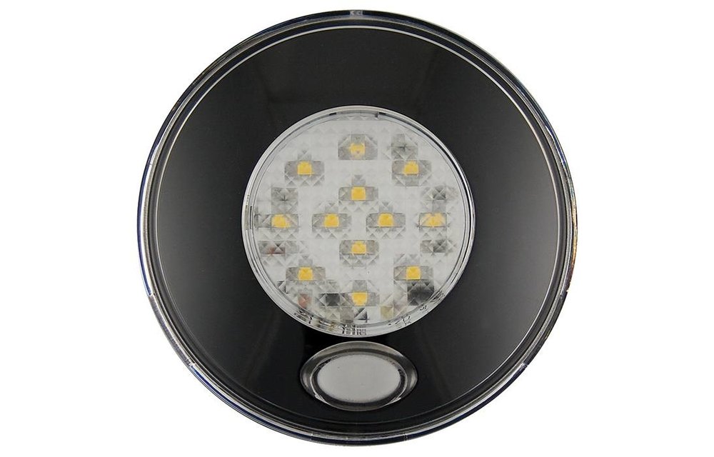 LED Innenraumleuchte inkl. Schwarz-Schalter 12v. Warmweiß
