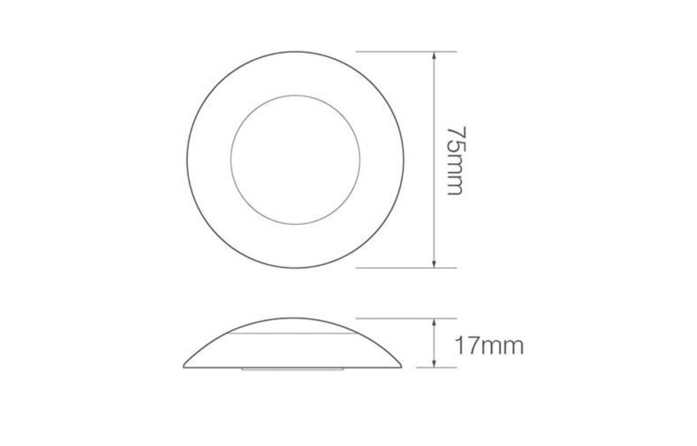 LED Innenraumleuchte Duo Farbe weiß und rot 12v