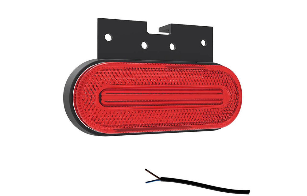 LED Umrissleuchte rot | 12-24V | 50cm. Kabel