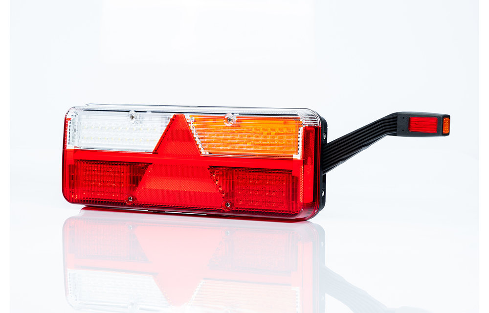 Rechts | LED leuchte-Anhänger | dynamische Blinker | 9-36V | 7pin + + Super Seal Alarm