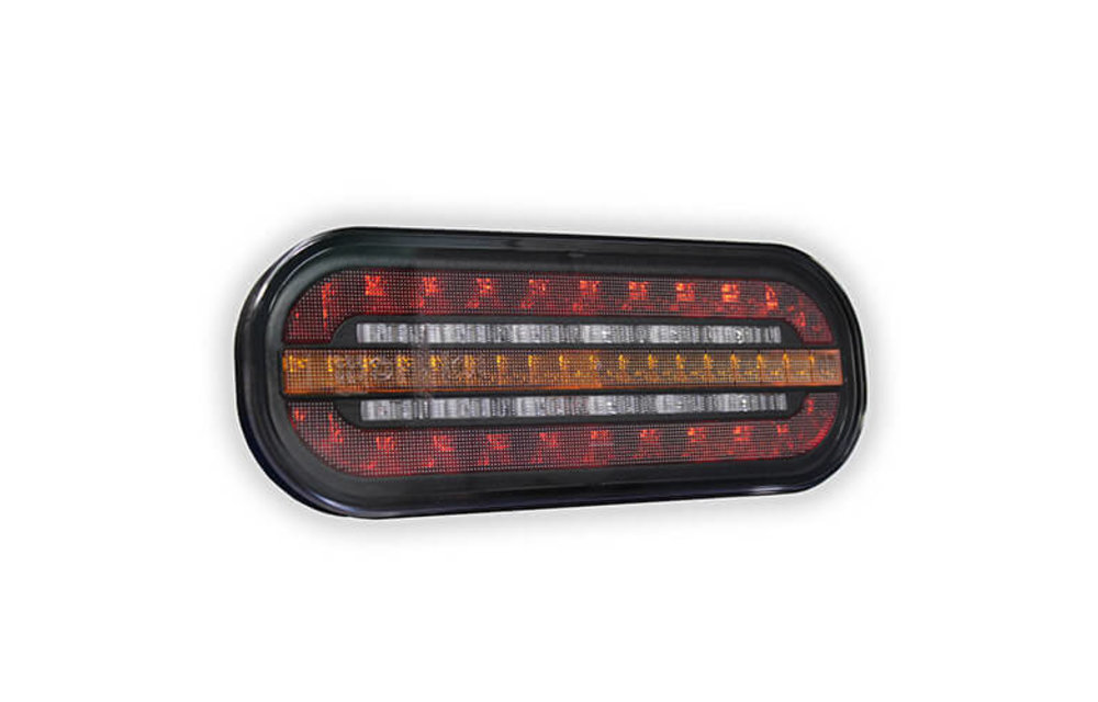 Kompaktes LED-Rücklicht mit dynamischem Blinker | 12-24V |