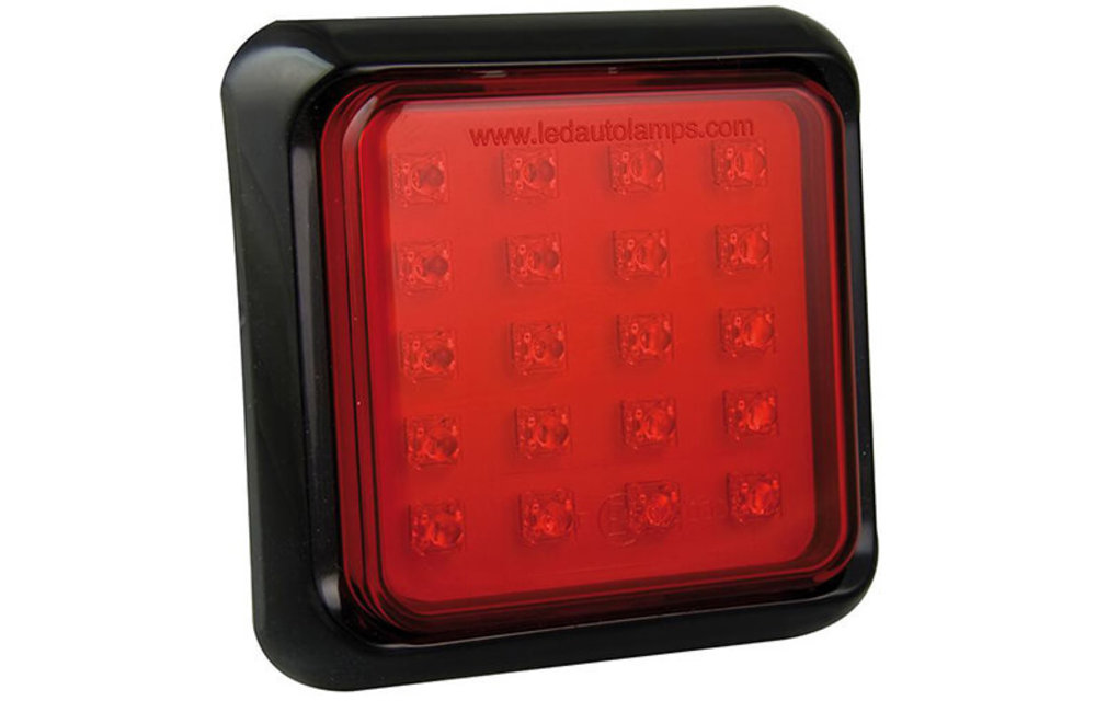LED-Nebelscheinwerferscheinwerfer mit schwarzem Rand | 12-24V | 40cm. Kabel