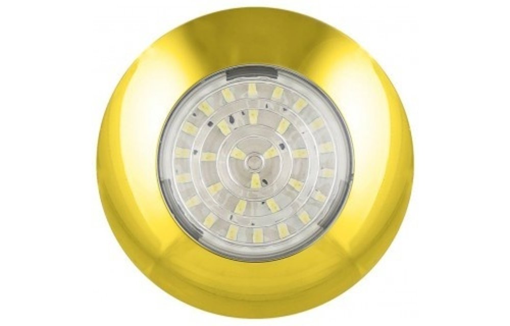 LED Innenraumleuchte Gold 24v. kaltes weißes Licht