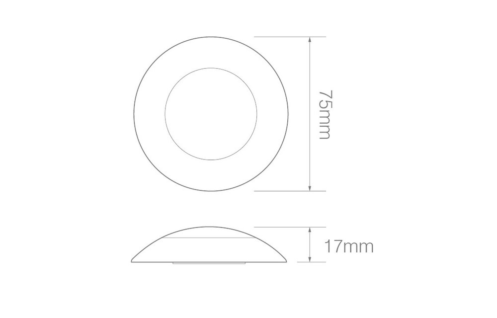 LED Innenraumleuchte Gold 24v. kaltes weißes Licht