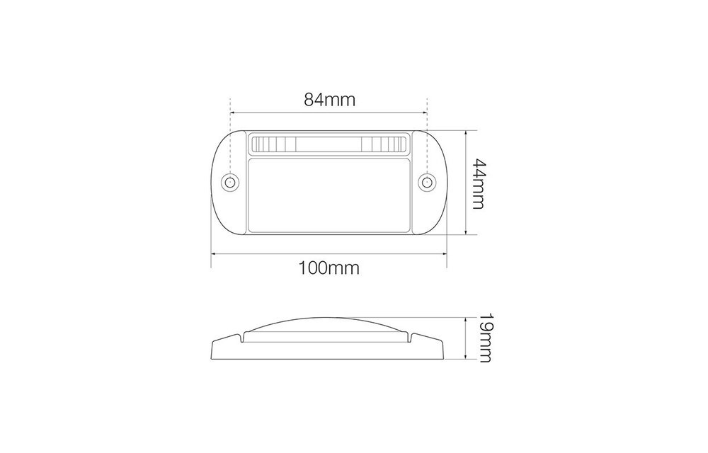 LED Rücklicht mit Marker cat.5 | 12-24V | 55cm. Kabel