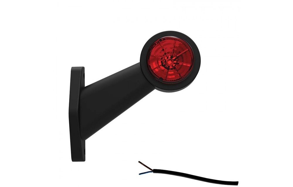 Rechts | LED Begrenzungsleuchte | schräger Stiel | 12-36V | 20 cm. Kabel