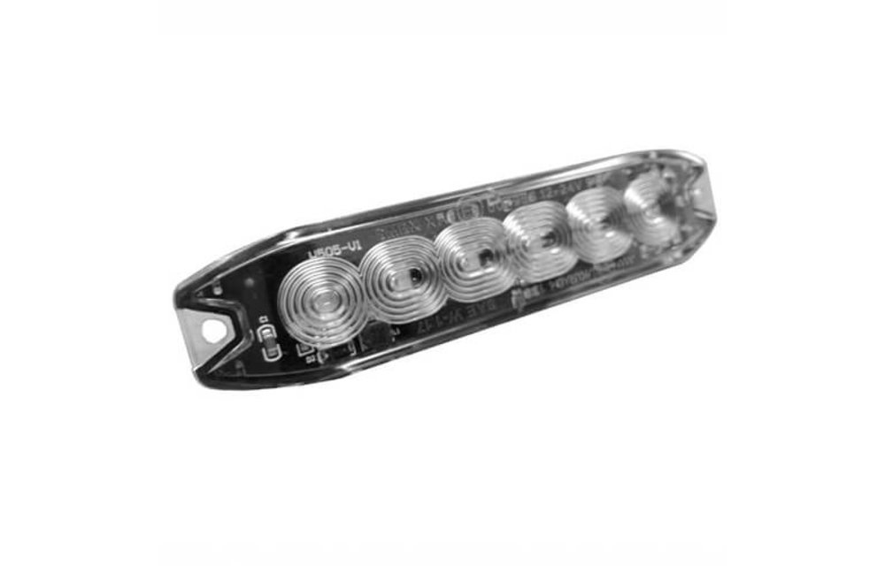R65 Slimline LED-Blitz 6 LEDs gelb | 10-30V |
