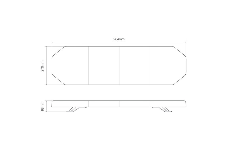 R65 LED-Lichtbalk l 964mm | 12-24V |