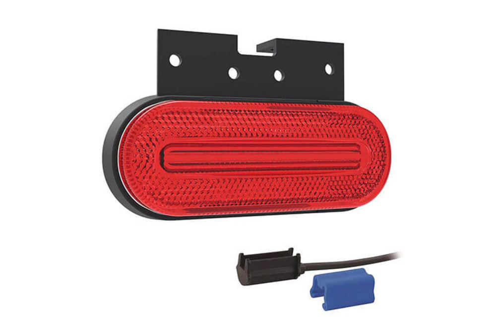 LED Umrissleuchte rot | 12-24V | 0,75mm Stecker