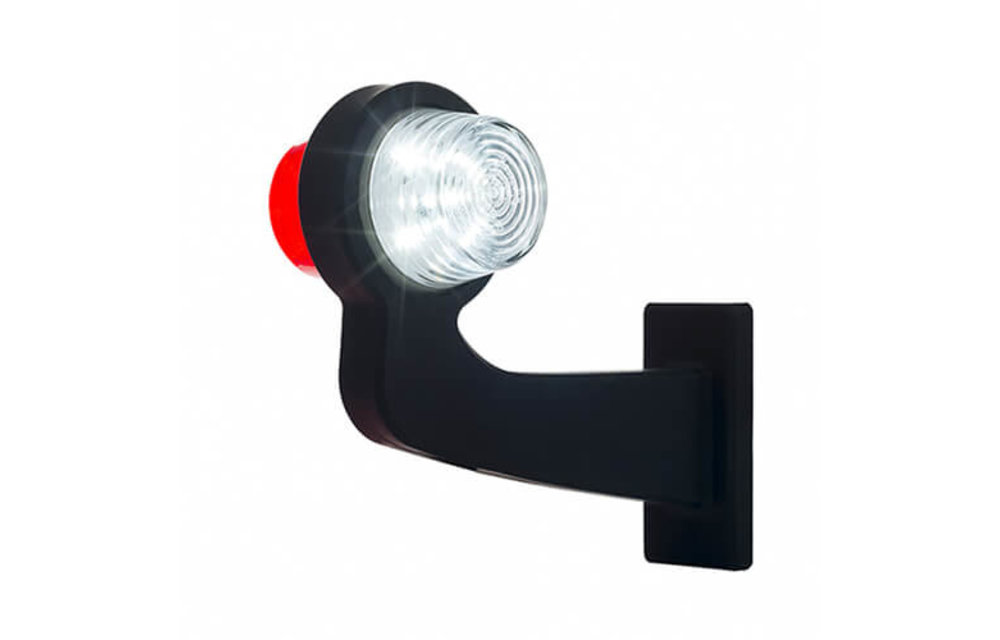 LED-Pendelleuchte Rechts, Winkelstahl und Klarglas, | 12-24V |