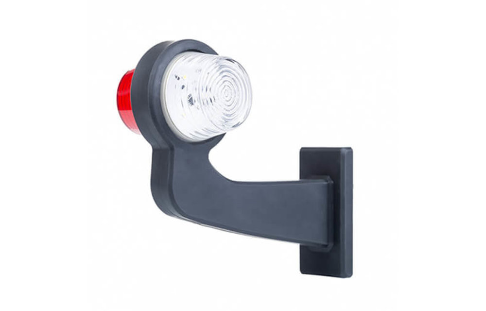LED-Pendelleuchte Rechts, Winkelstahl und Klarglas, | 12-24V |