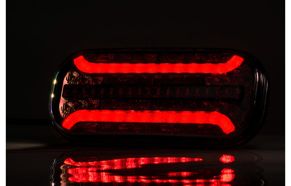 LED-Rücklicht mit dynamischen Blinker Abzeichen & Beleuchtung | 12-24V |