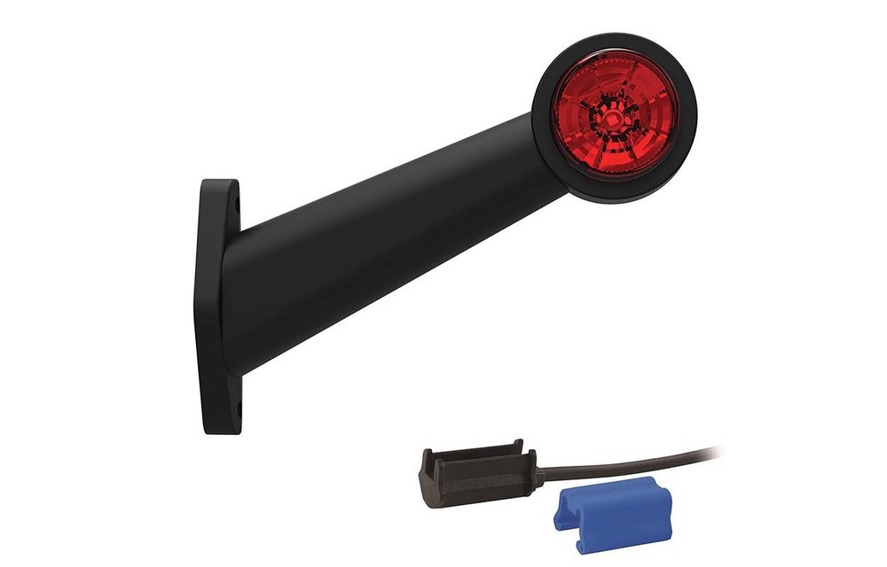 Rechts | LED Begrenzungsleuchte | schräger Stiel | 12-36V | 0,75mm Stecker