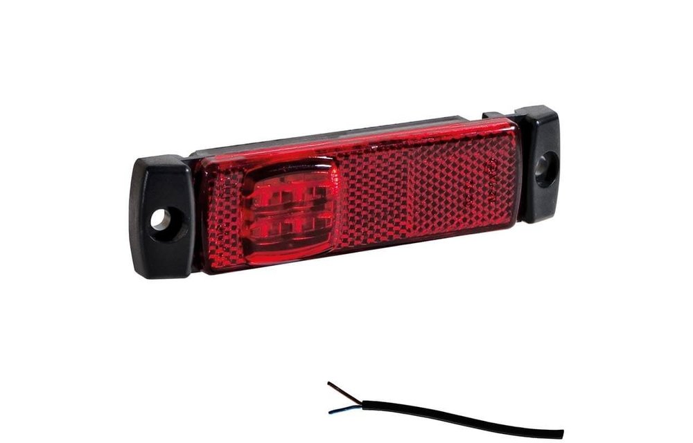 LED Umrissleuchte rot | 12-24V | 50cm. Kabel
