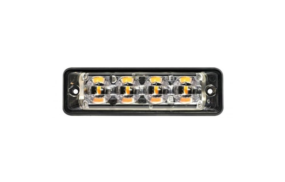 Ultra-flache Slimline LED-Blitzer | 4 LEDs Weiß | 10-30V |
