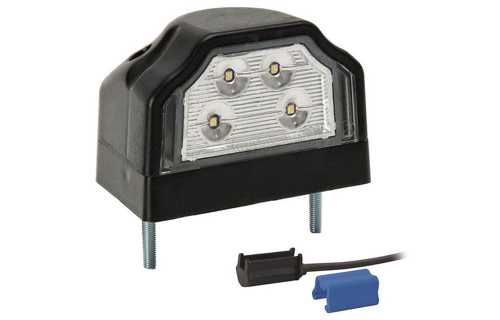 LED-Kennzeichenleuchte | 12-36V | inkl. Stecker 0.75mm2