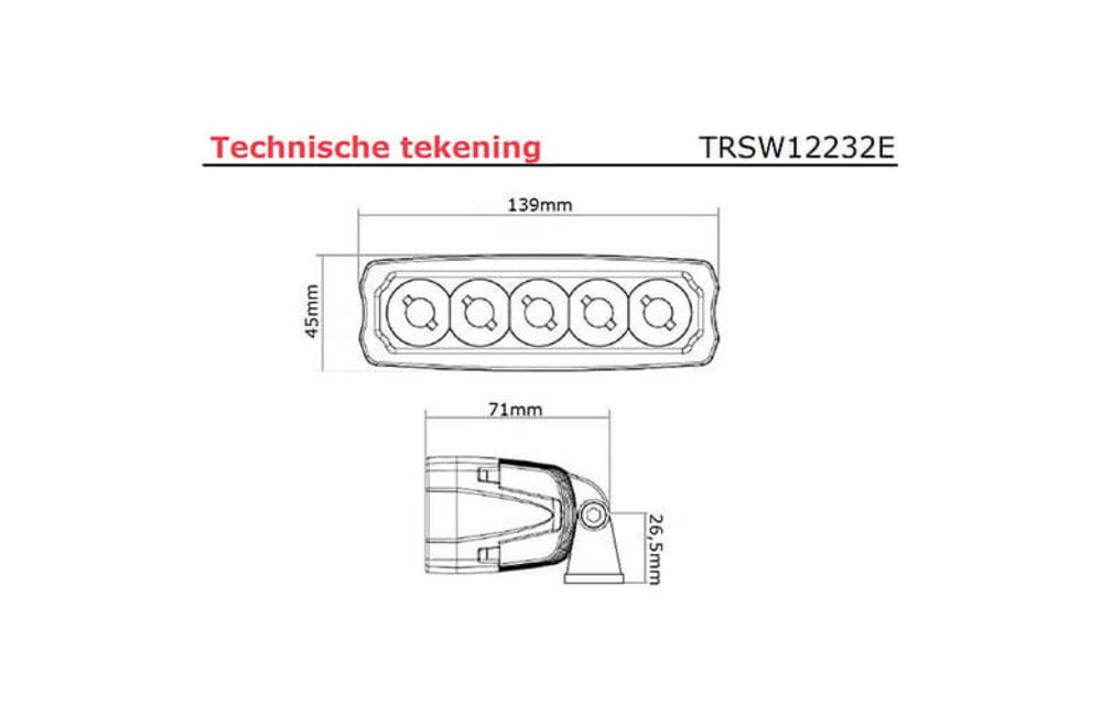 LED Arbeitsscheinwerfer | 1500 Lumen | 9 - 36v |