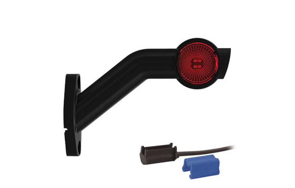Rechts | LED Begrenzungsleuchte | schräger Stiel | 12-36V | 0,75mm Stecker