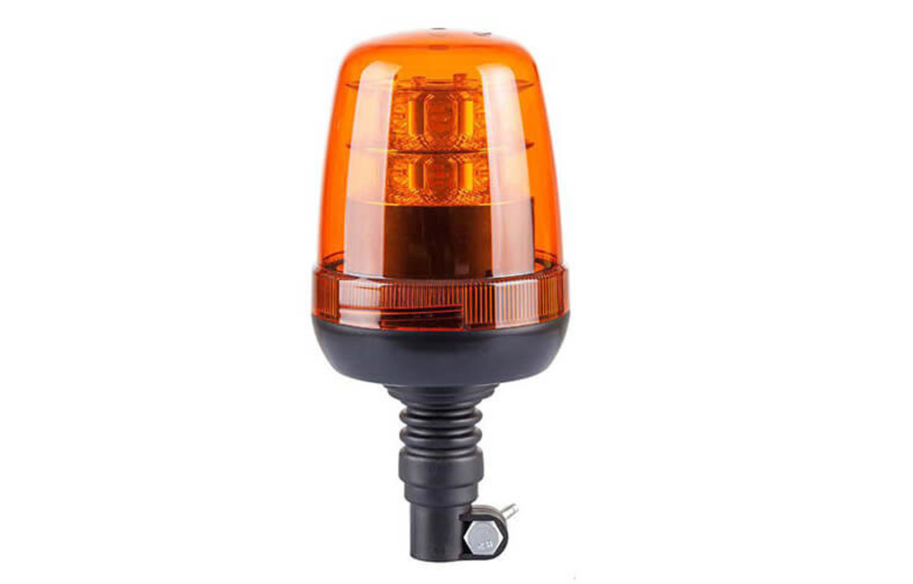 LED-Leuchte gelb R65 mit Flexi DIN Montagefüße | 12-24V |