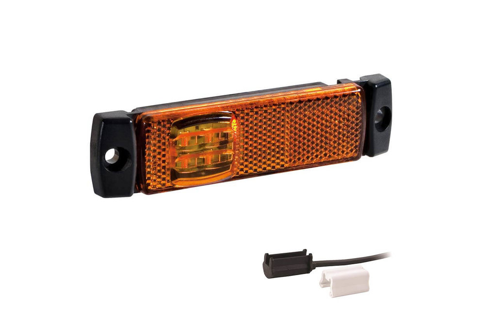 LED Umrissleuchte gelb | 12-24V | 1,5mm Stecker