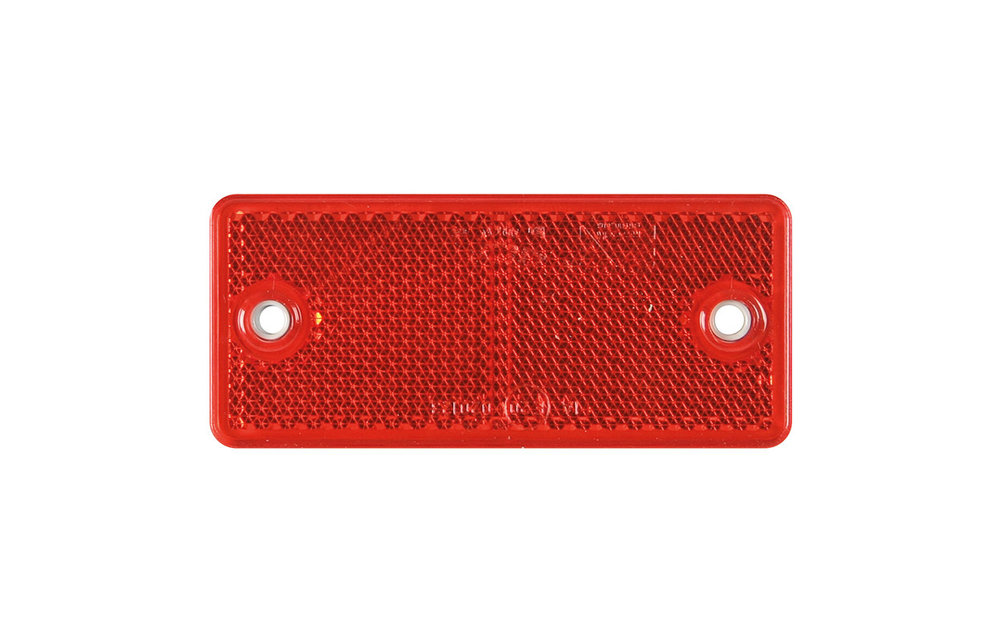 Red Reflektor 90 x 40 mm mit Schraubbefestigung