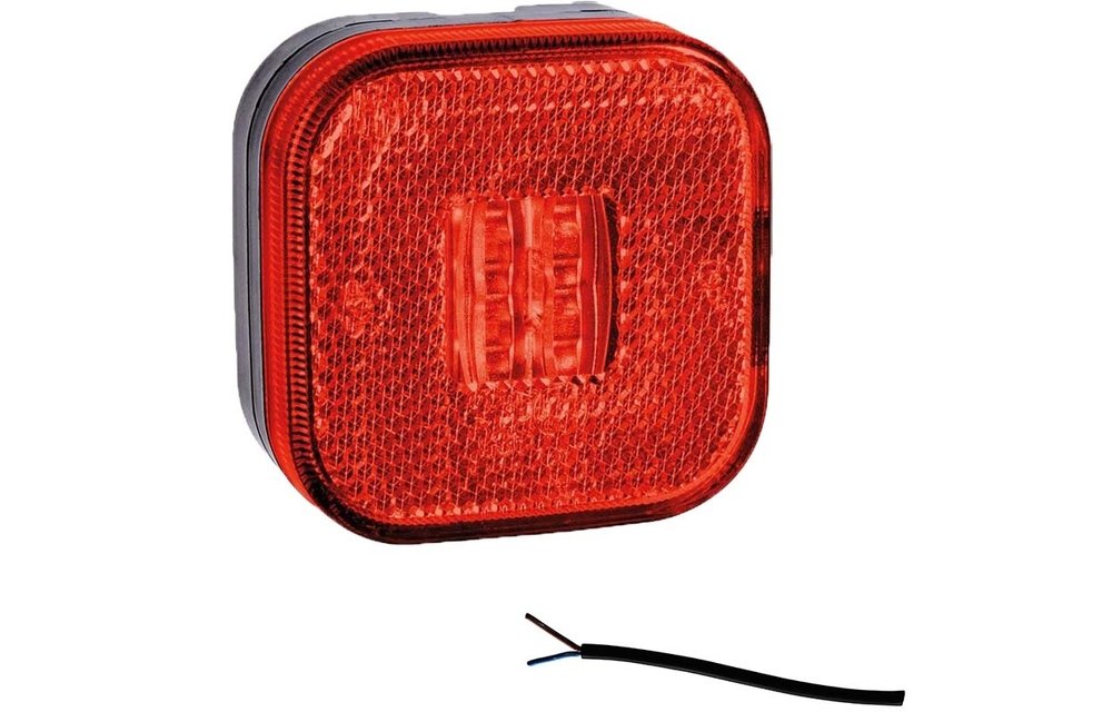 LED Umrissleuchte rot | 12-24V | 50cm. Kabel