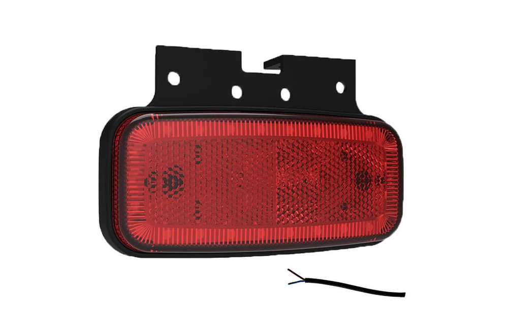LED Umrissleuchte rot | 12-24V | 50cm. Kabel