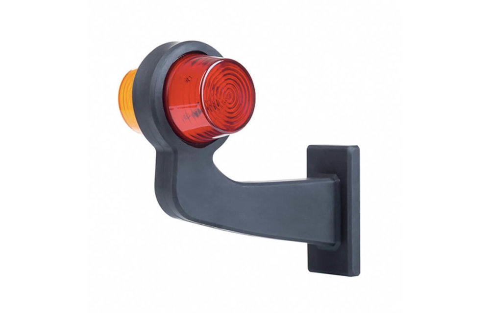 LED-Pendelleuchte links, Winkelstahl und Klarglas, | 12-24V |