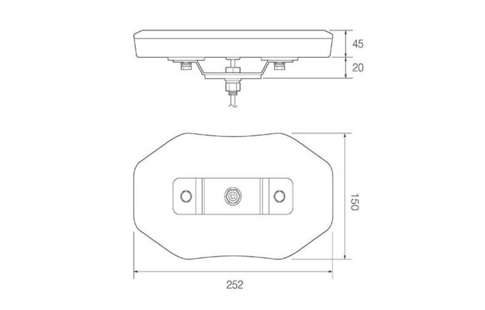 LED-Lichtbalk l R65 | 251mm | 10-30V |