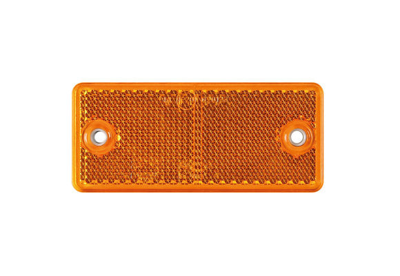 4 x Reflektor orange 104x40mm Anhänger Rückstrahler PKW Seitenstrahler gelb  LKW