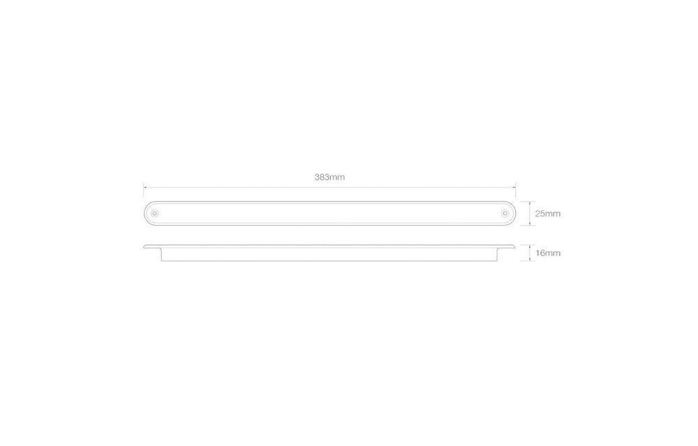 LED-Brems- / Rückleuchte Slimline 12v | 40cm. Kabel