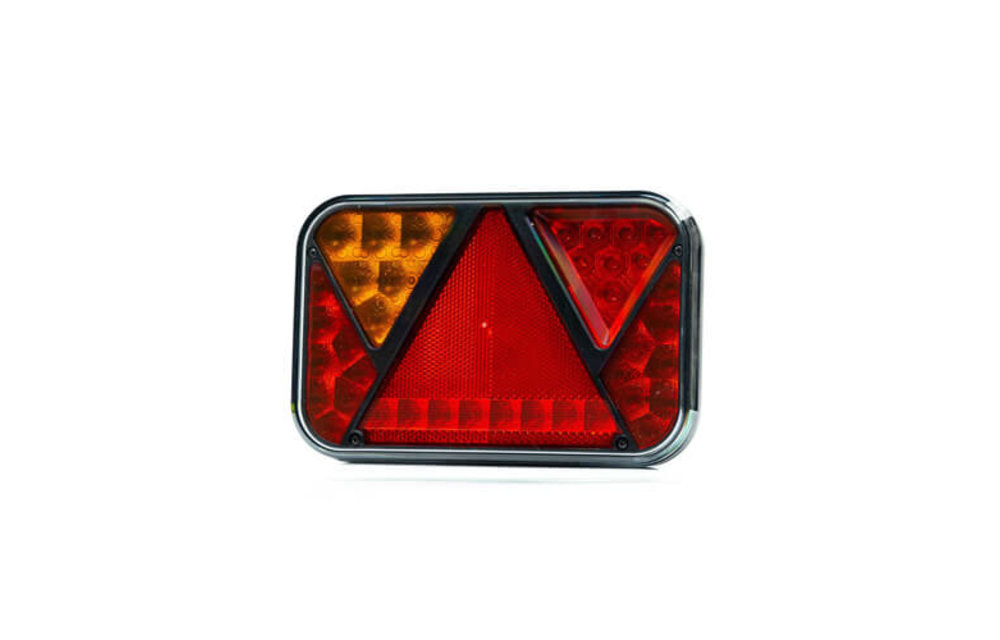 Links | LED-Rücklicht mit Kennzeichenbeleuchtung und Nebel | 12v | 5PIN
