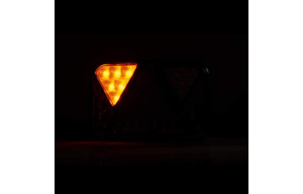 Links | LED-Rücklicht mit Kennzeichenbeleuchtung und Nebel | 12v | 5PIN
