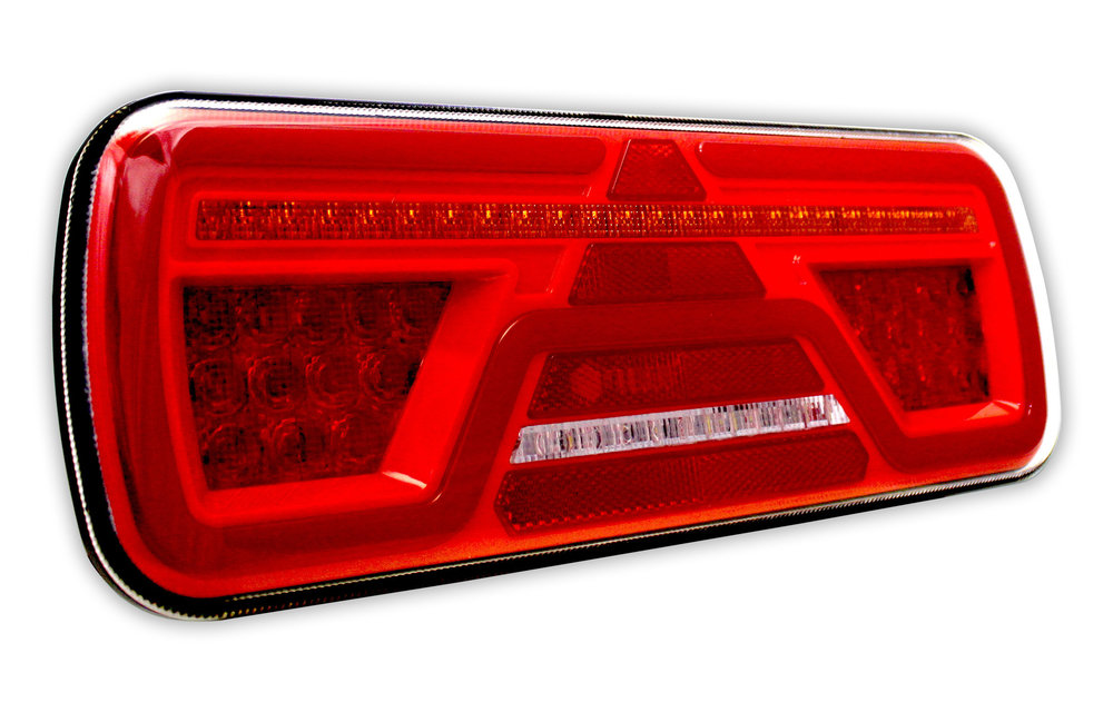 Rechts | Neon LED-Rücklicht | dynamische Blinker | 12-24V | 7-polige AMP