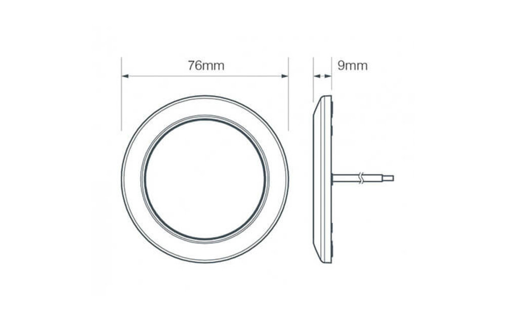 Ultraflache LED Innenraumleuchte weiß 12v kühles Weiß