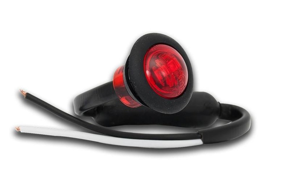 LED Umrissleuchte rot | 12-24V | 20 cm. Kabel