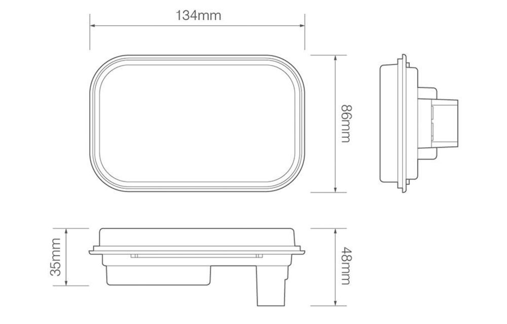 LED-Brems- / Rücklicht-Installation | 12-24V | ohne Kabel