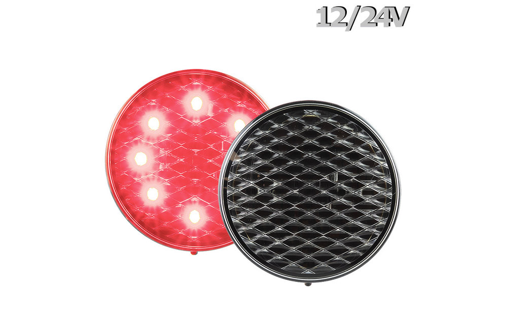 LED Brems- / Rücklicht | 12-24V | 30cm klare Linse. Kabel