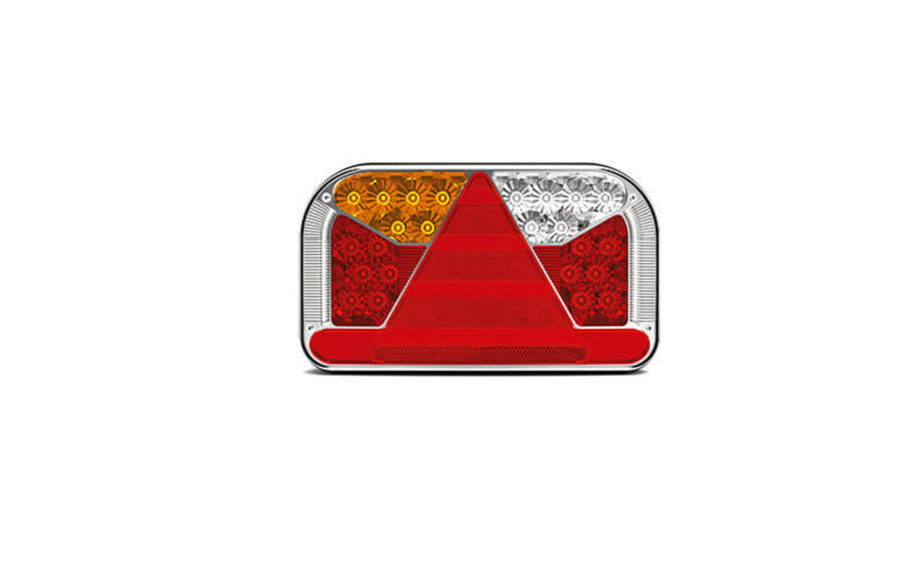 Links | LED-Rücklicht mit Kennzeichenbeleuchtung | 12-36V | 7 pins