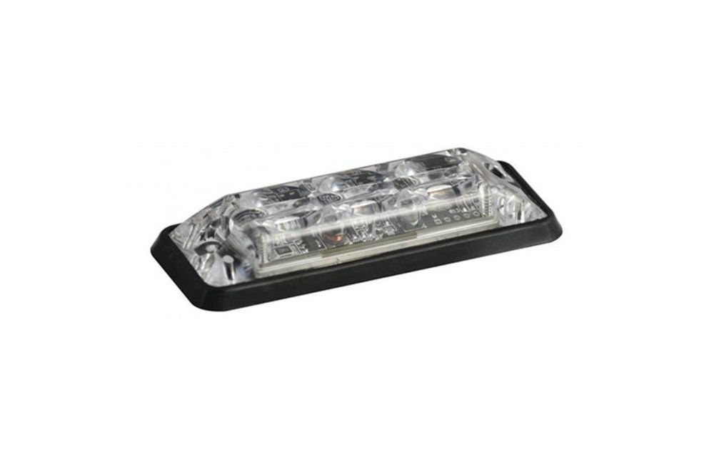 Ultra-flache Slimline LED-Blitzer | 3 LEDs Weiß | 12-24V |