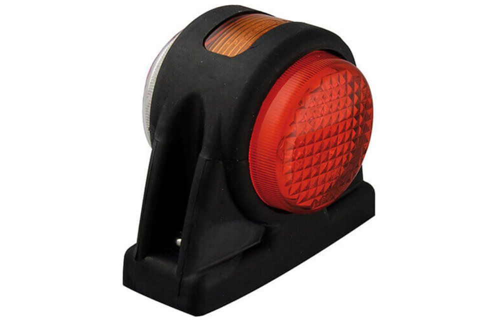 LED Begrenzungsleuchte, kurzer Stiel mit Blinkerden | 12-24V | 20 cm. Kabel