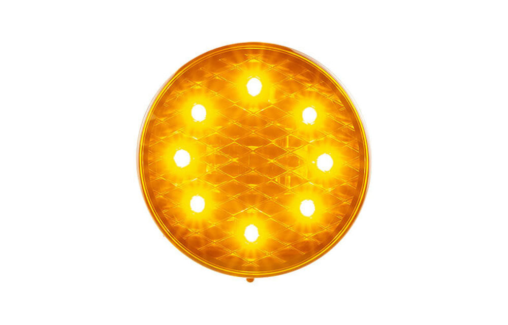 12v LED Blinker Objektiv 30cm gefärbt. Kabel