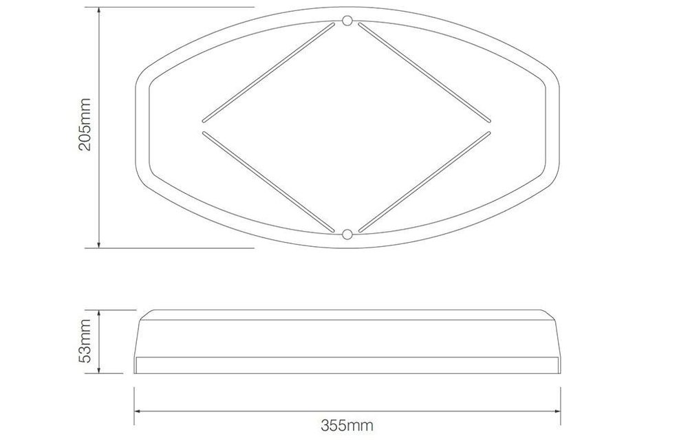R65 Mini-LED-Rundumleuchte-Lichtleiste mit 24 Hochleistungs-LEDs | 12-24V |