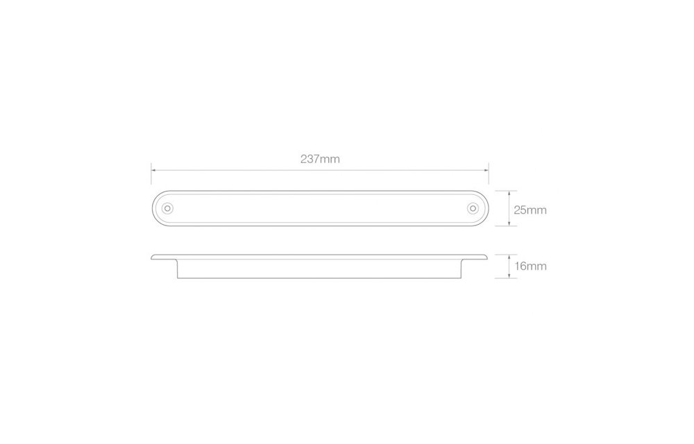 LED-Slimline 12v 40cm zu Blinker. Kabel
