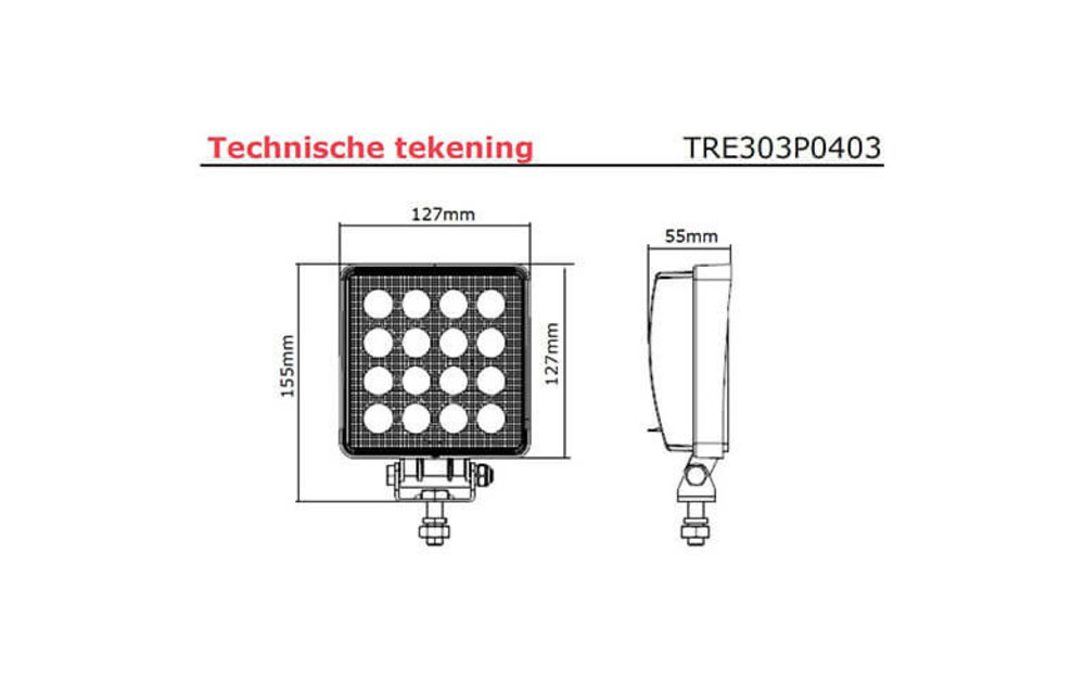 LED Arbeitsscheinwerfer | 2850 Lumen | 12-24V |