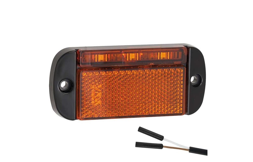 LED Umrissleuchte gelb | 12-24V | 2 Steckerstift des