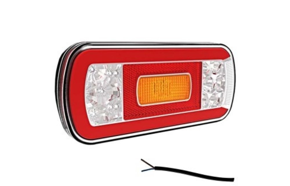 LED-Rücklicht ohne Kennzeichenbeleuchtung | 12-36V | 100cm. Kabel